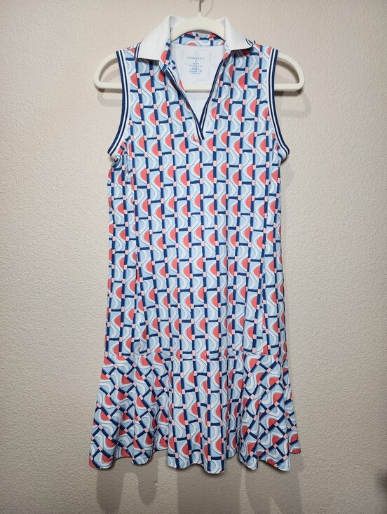 J. McLaughlin Dresses & Skirts - J Mclaughlin Merlin Dress Sleeveless Polo Tennis Pickle Ball Dress Ruffle Hem